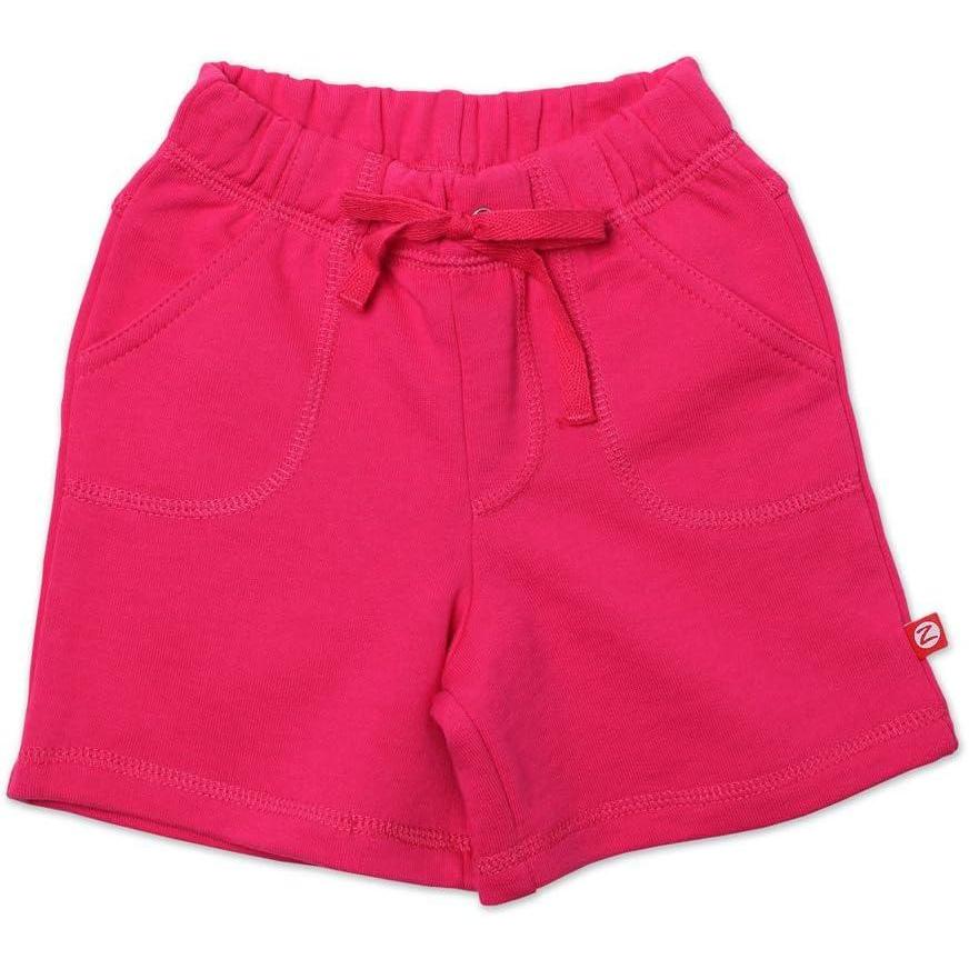 imageZutano Little Girls Terry Drawstring ShortFuchsia
