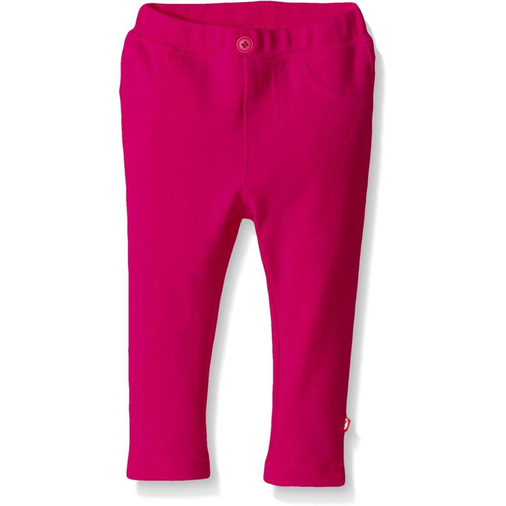 imageZutano Baby Girls Primary Solid Stretch Knit JeggingFuchsia