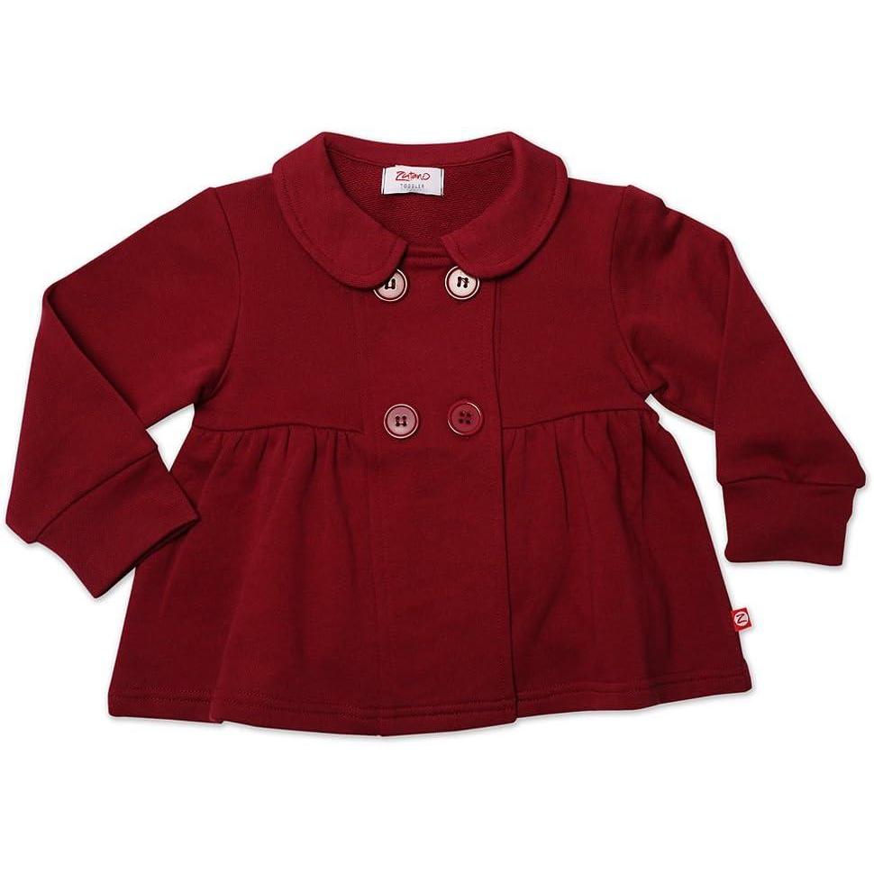 imageZutano Little Girls Terry Bodice JacketRedwood