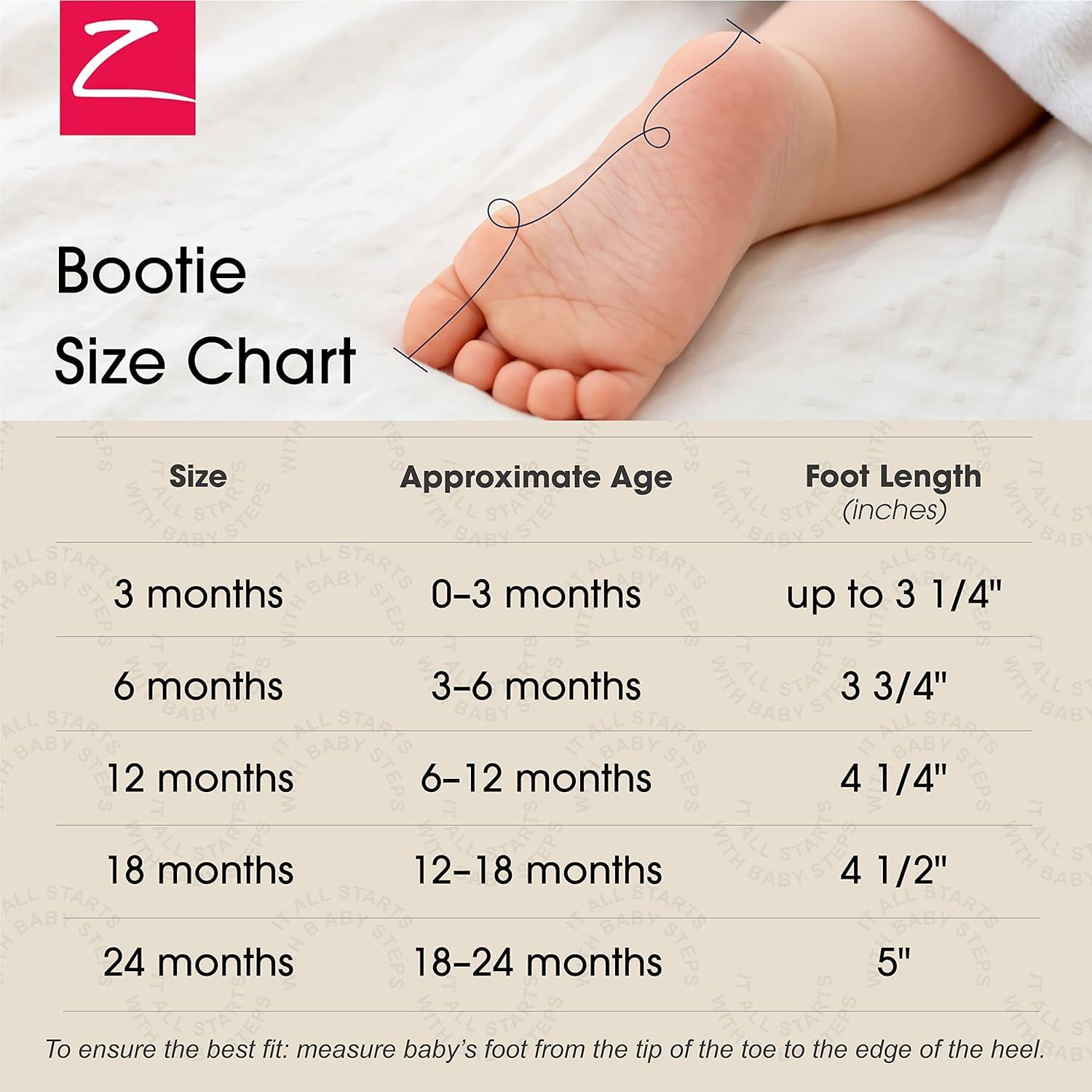 imageZutano Baby Boys Cozie Fleece Baby Booties With GrippersHeather GrayGray