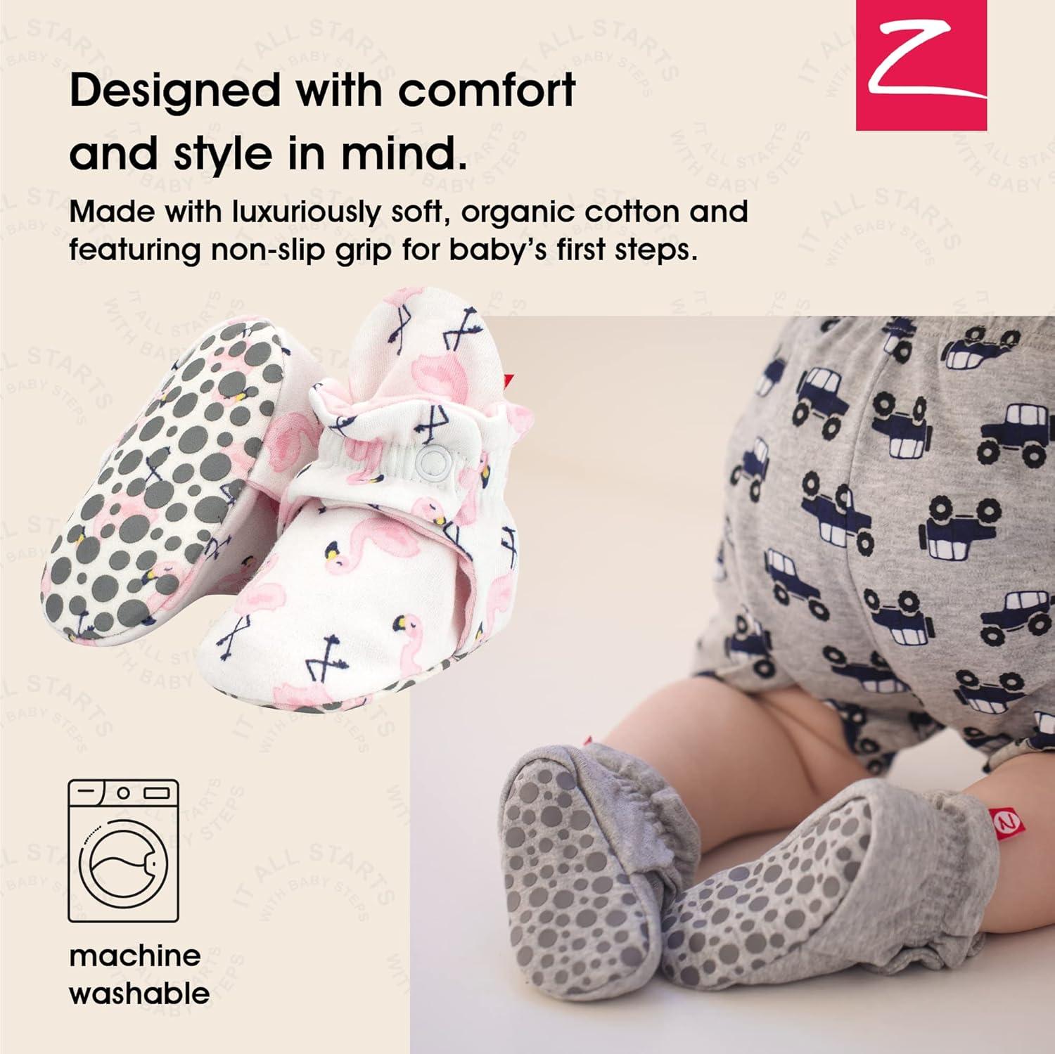 imageZutano Baby Organic Cotton BootiesPink Flamingo