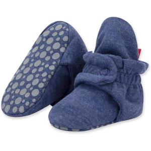 Zutano Baby Organic Cotton Booties(Heather Navy)