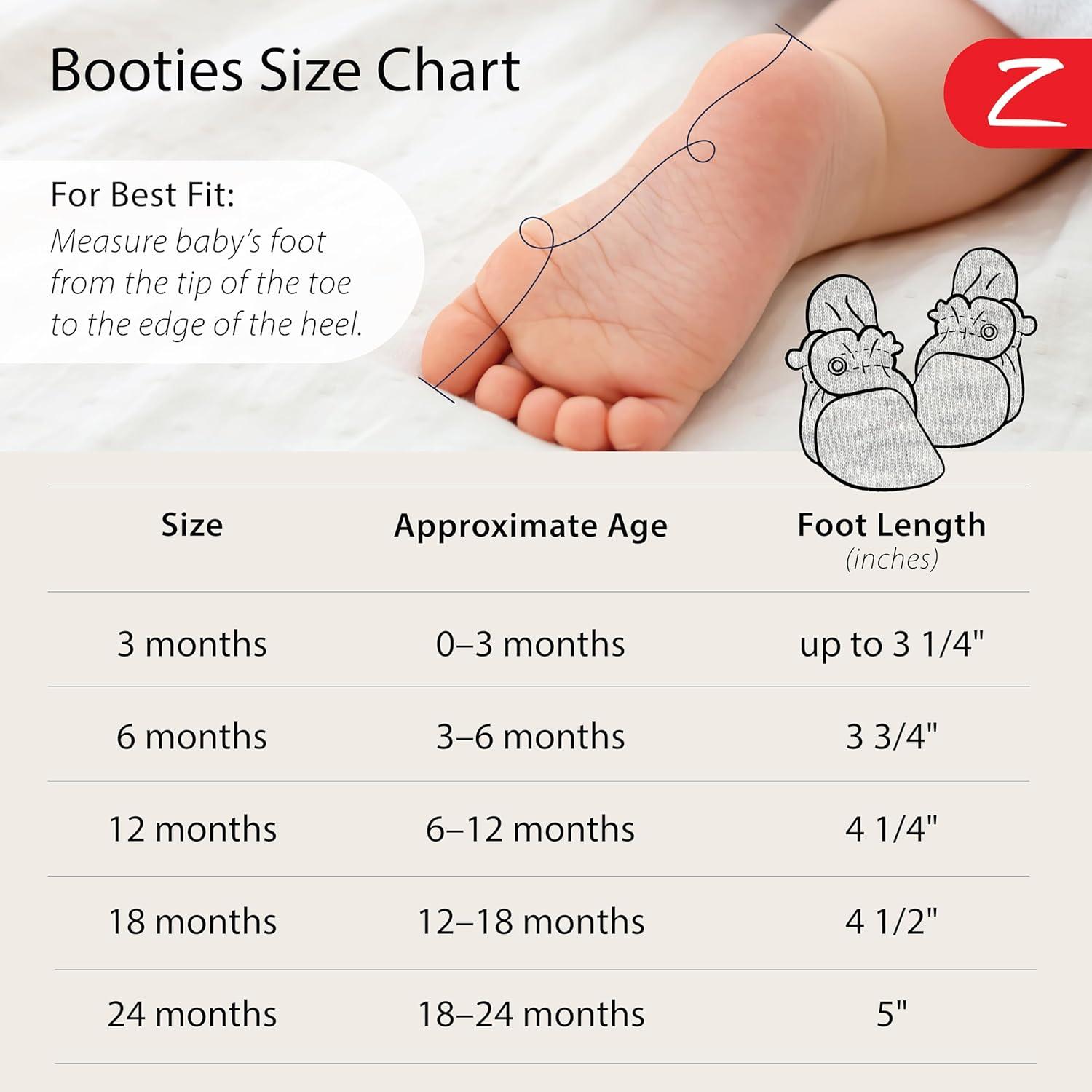 imageZutano Unisex Organic Cotton Baby Booties StayOn and NonSlip Newborn to ToddlerBaby Jungle Animals