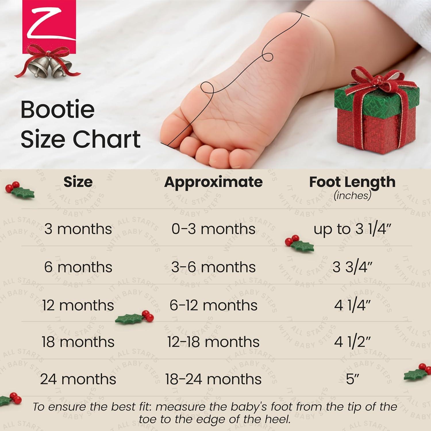 imageZutano Unisex Organic Cotton Baby Booties StayOn and NonSlip Newborn to ToddlerGray Heather