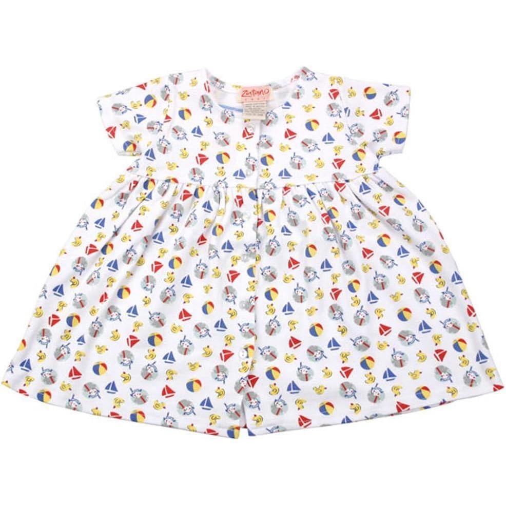 imageZutano Beach Ball Short Sleeve Dress White