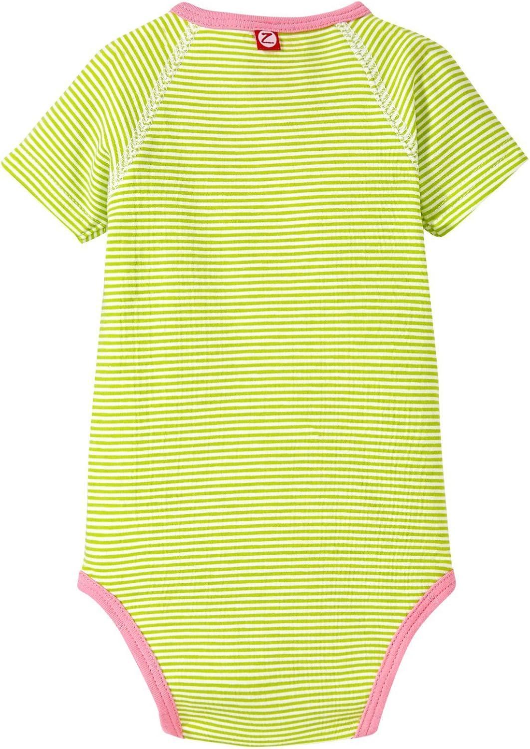 imageZutano babygirls Hello Screen SS Wrap BodyLime