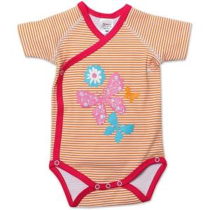 Zutano Baby Girls’ Elephants Screen S/Wrap Body(Orange)