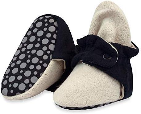 imageZutano Cozie Fleece Baby Booties with Grippers StayOn Baby Shoes Bundle 18M