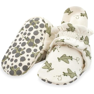 Zutano Unisex Organic Cotton Baby Booties, Stay-On and Non-Slip, Newborn to Toddler(Airplanes)