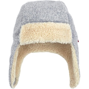 Zutano Baby Toddler Fleece Trapper Hat, Warm Winter Hat for Boys & Girls(Heather Gray)